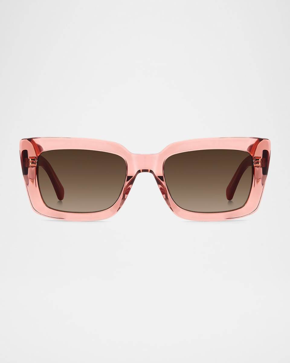 cailin rectangle acetate sunglasses